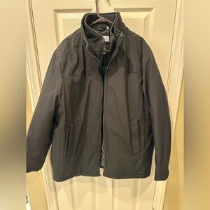 Men's Sleek Black  Warm Jacket